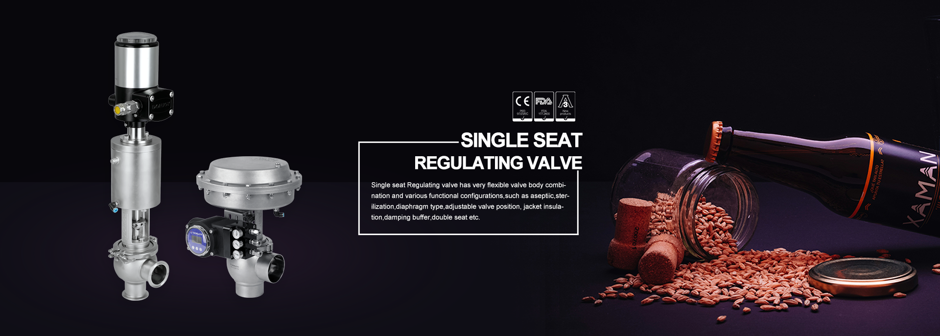 গুণমান স্যানিটারি ডায়াফ্রাম ভালভ কারখানা