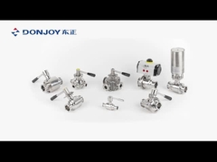 Heat Jacket DN125 SS316L Manual Sanitary Ball Valve/ Donjoy valves