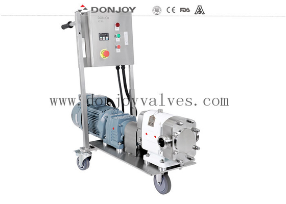 Rotary Lobe Pump With Freqency Motor And Mobile Car