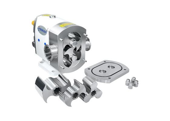Donjoy TUL-25 horizontal rotor lobe  pump with butterfly rotors and signle seal