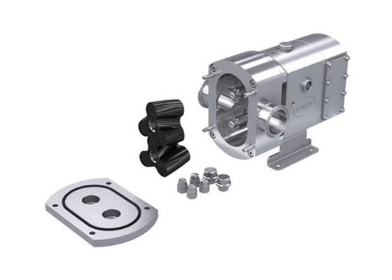 Full stainless steel bare shaft lobe pump with flush seal for chocolate