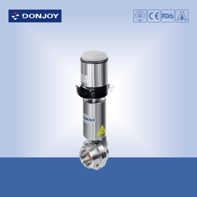Sanitary pneumatic threaded butterfly valves, Stainless Steel acutator valves,Control Valves