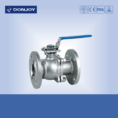 CFM / CFM8 Stainless steel Sanitary Ball Valve , JIS ANSI 150BLS Flanged  Ball valve Manual Operation