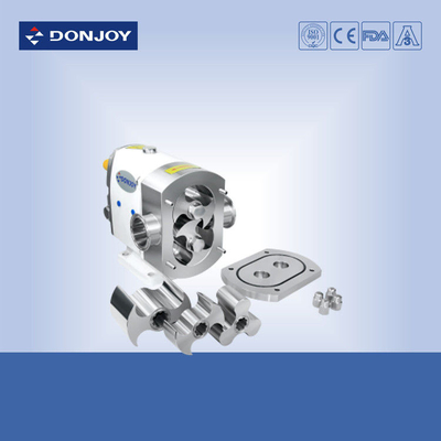 Donjoy TUL-25 horizontal rotor lobe  pump with butterfly rotors and signle seal