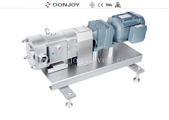 Donjoy TUL-25 horizontal rotor lobe  pump with butterfly rotors and signle seal
