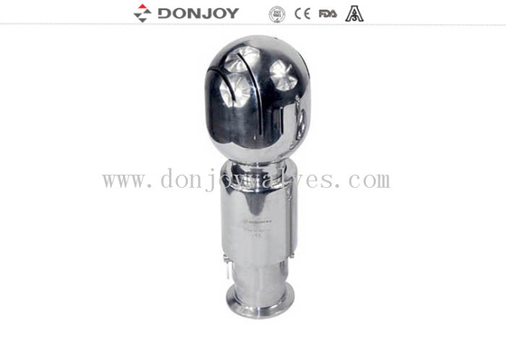 SS316L 2" BSP Thread Elliptial Spray Ball For Tank Cleaning Welded Connection