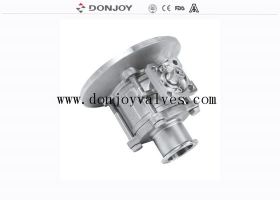 DN65 3Pcs Tank Bottom Ball Valve with noretention design for pharmacy