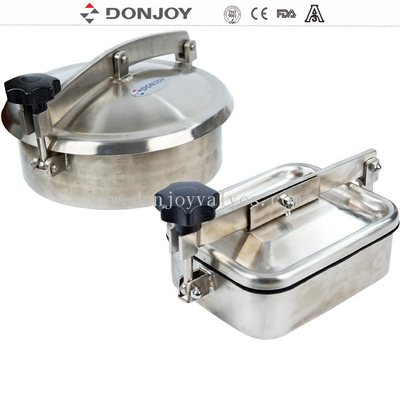 1 বার বাইরের দিকে খোলার চাপ আয়তক্ষেত্রাকার ম্যানওয়ে 235x185mm